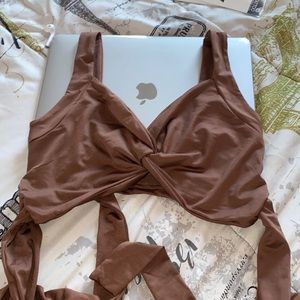 WRAP TIE FRONT TANK TOP